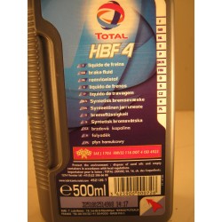 Brzdová kapalina Total HBF 4, 0,5 litru